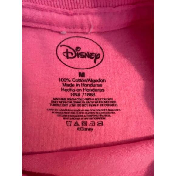 Disney Pink T-Shirt With Mickey & Friends Fireworks Graphic Print Size M - Picture 4 of 7